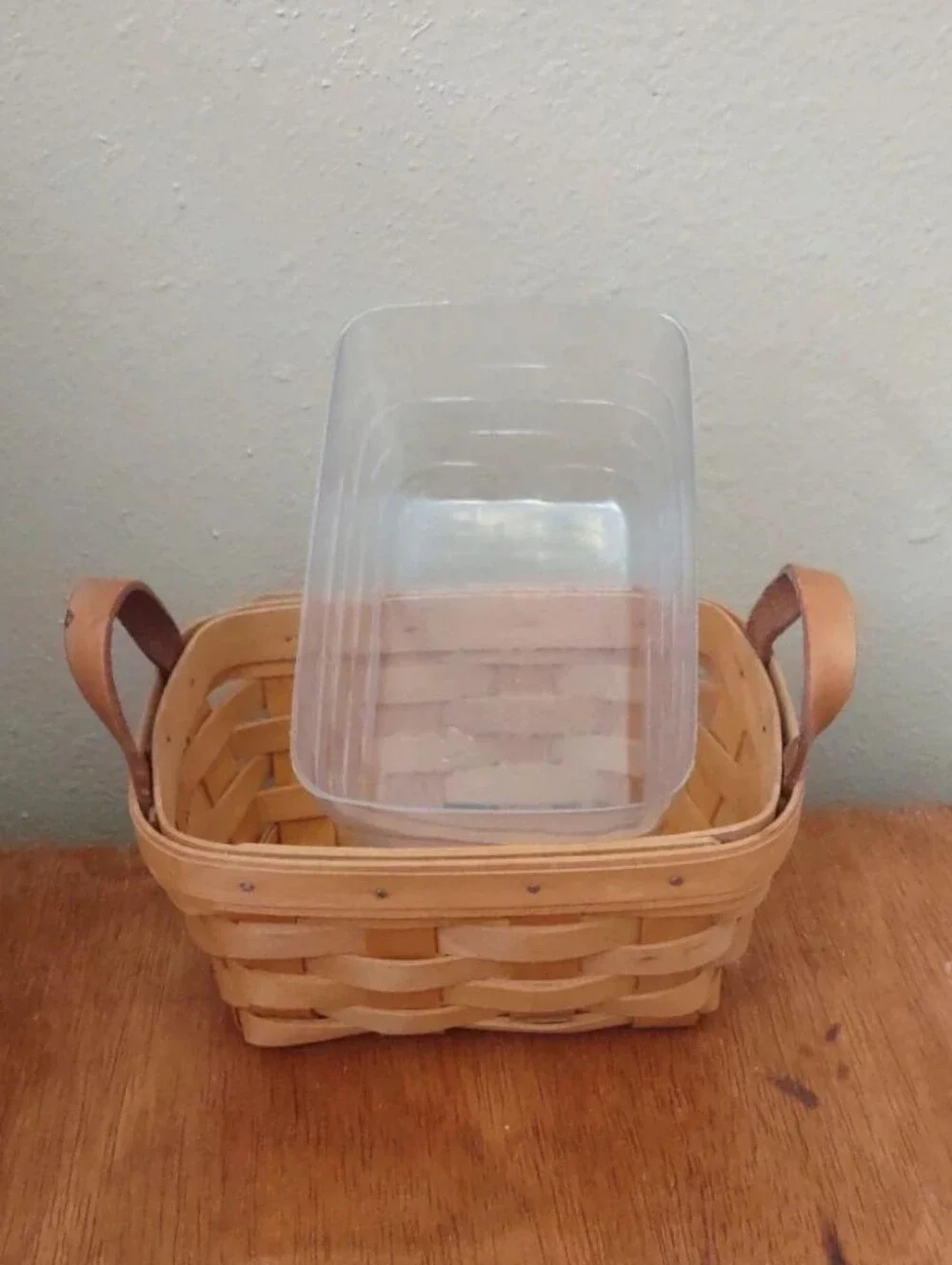 Longaberger 2001 Small Rectangular Berry Basket 7
